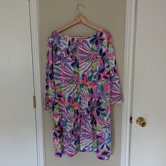 Lily Pulitzer Marlowe Havin a Blast 3/4 Sleeve Dress Size XL - Picture 2 of 9